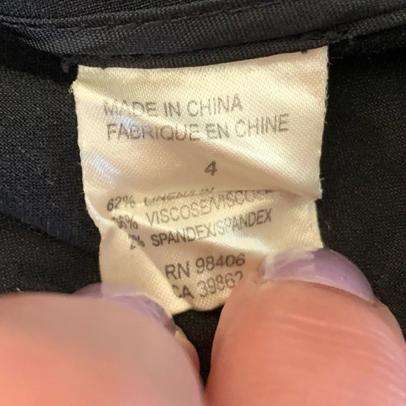 Theory linen blend  jacket in black - Picture 8 of 10